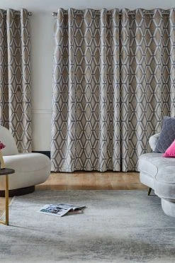 Next Collection Luxe Heavyweight Geometric Cut Velvet Curtains 9 Next Collection Luxe Heavyweight Geometric Cut Velvet Curtains -Louis De Poortere Shop C03822s2