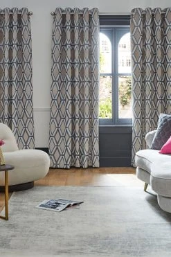 Next Collection Luxe Heavyweight Geometric Cut Velvet Curtains 12 Next Collection Luxe Heavyweight Geometric Cut Velvet Curtains -Louis De Poortere Shop C03822s5