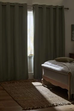 Next Textured Slub Blackout Eyelet Curtains -Louis De Poortere Shop C05280s3