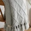 Next Soft Cable Knit Throw -Louis De Poortere Shop C05365s