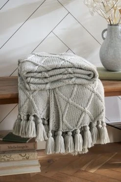 Next Soft Cable Knit Throw -Louis De Poortere Shop C05365s2
