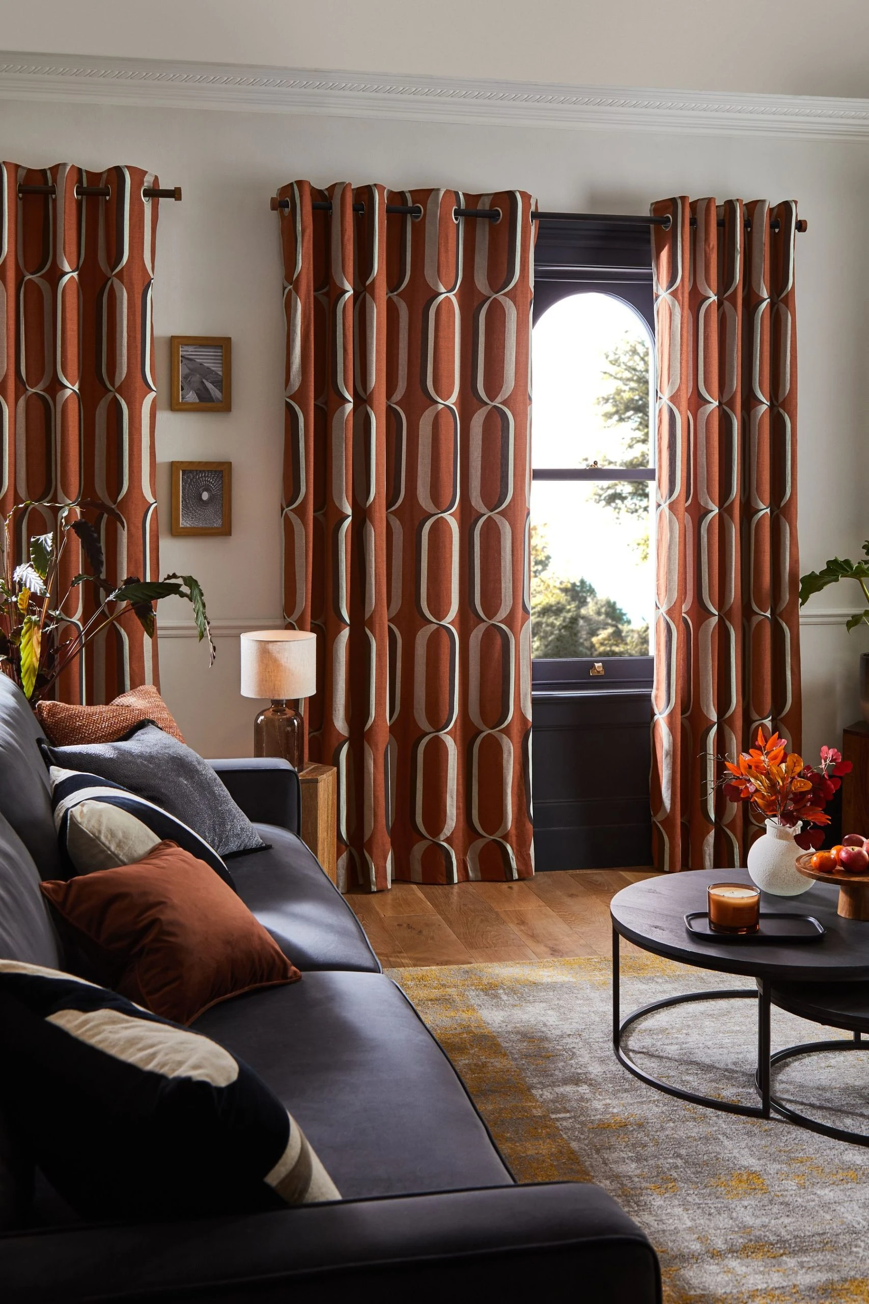 Next Overscale Geometric Eyelet Curtains 7 Next Overscale Geometric Eyelet Curtains - Image 5