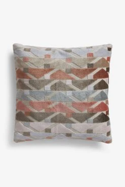 Next Geometric Cut Velvet Cushion 8 Next Geometric Cut Velvet Cushion -Louis De Poortere Shop C16330s3