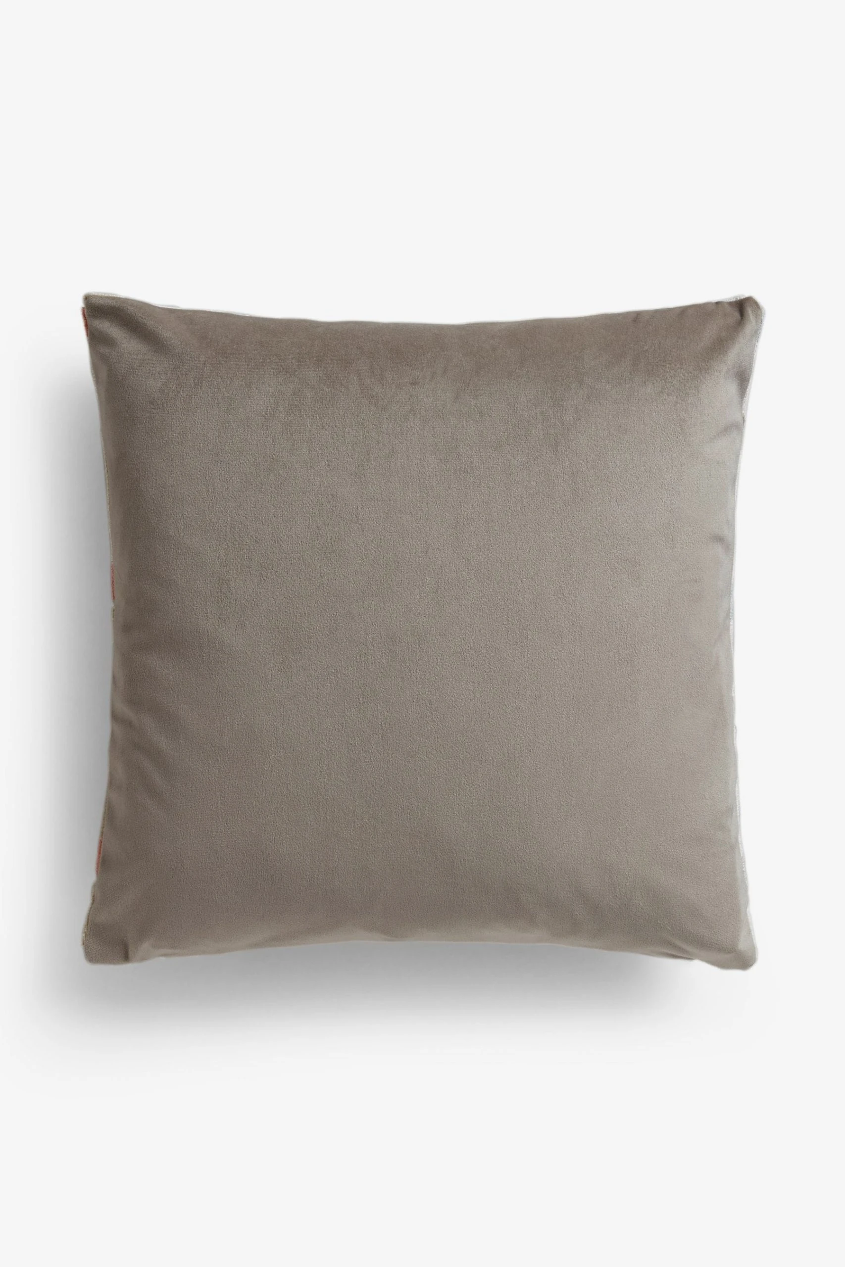 Next Geometric Cut Velvet Cushion 6 Next Geometric Cut Velvet Cushion - Image 4