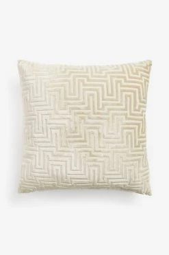 Next Cut Velvet Maze Geo Cushion -Louis De Poortere Shop C27335s4