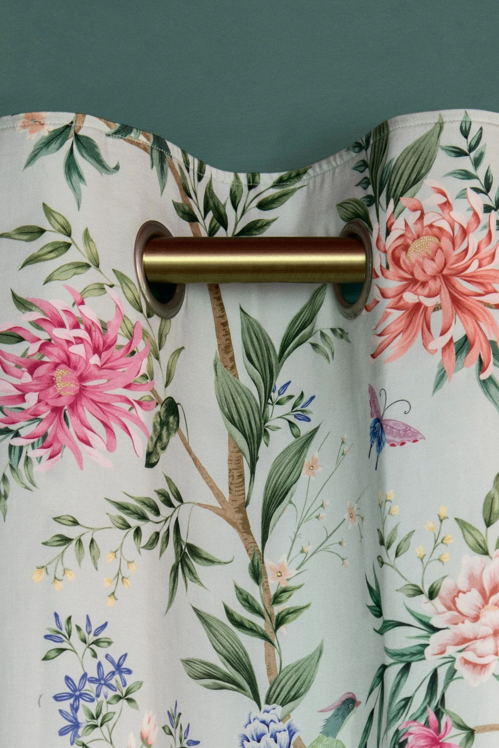 Next Emporium Floral Blackout/Thermal Eyelet Curtains 6 Next Emporium Floral Blackout/Thermal Eyelet Curtains - Image 4