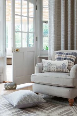 Next Mini Geometric Embroidered Cushion -Louis De Poortere Shop C55 489s3