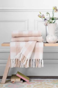 Next Gingham Check Faux Mohair Throw -Louis De Poortere Shop C68056s2