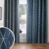 Next Sparkle Geometric Eyelet Curtains -Louis De Poortere Shop C76524s