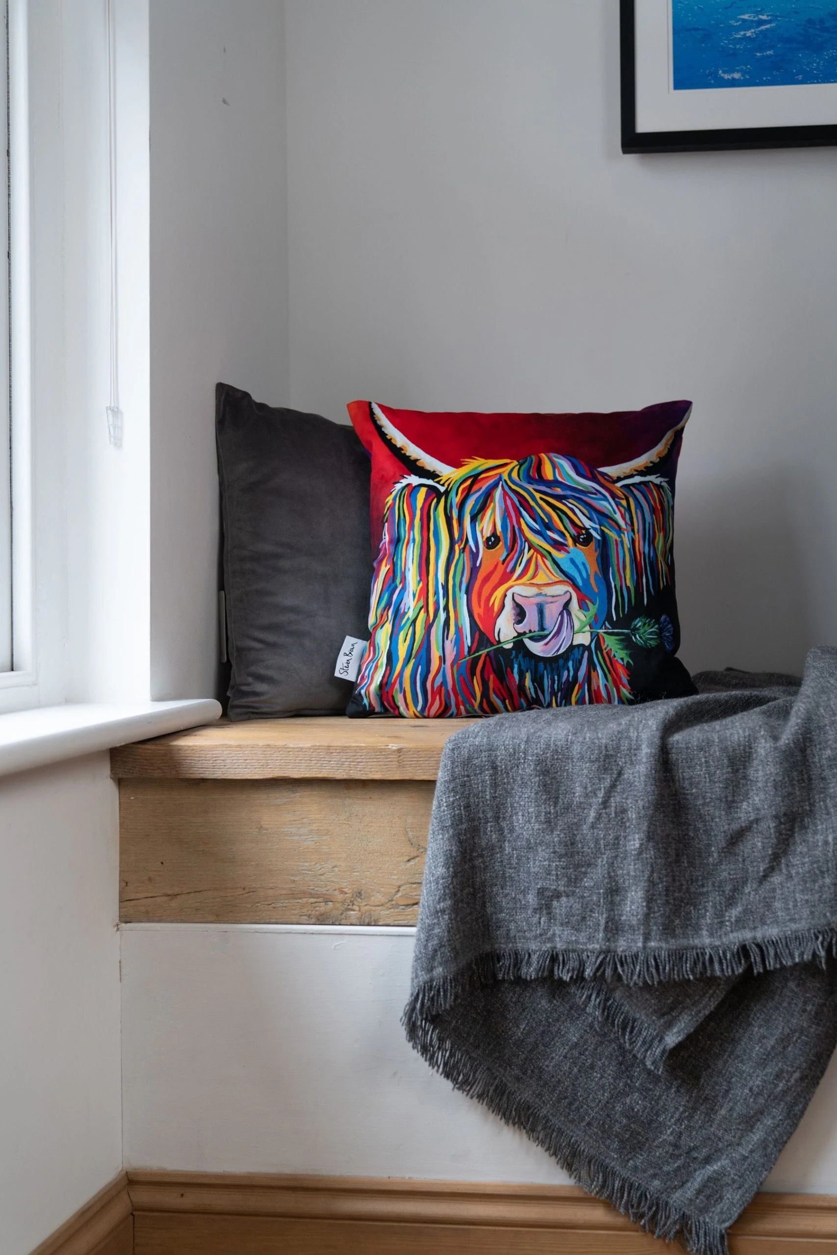 Steven Brown Art Lizzie McCoo 45cm Cushion 4 Steven Brown Art Lizzie McCoo 45cm Cushion - Image 2