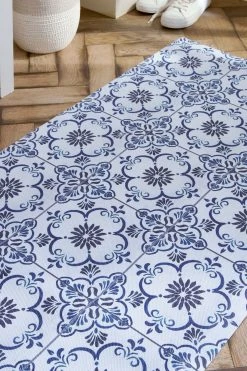 Next Vinyl Tile Pattern Jamila Outdoor/Indoor Runner 12 Next Vinyl Tile Pattern Jamila Outdoor/Indoor Runner -Louis De Poortere Shop C83 012s4