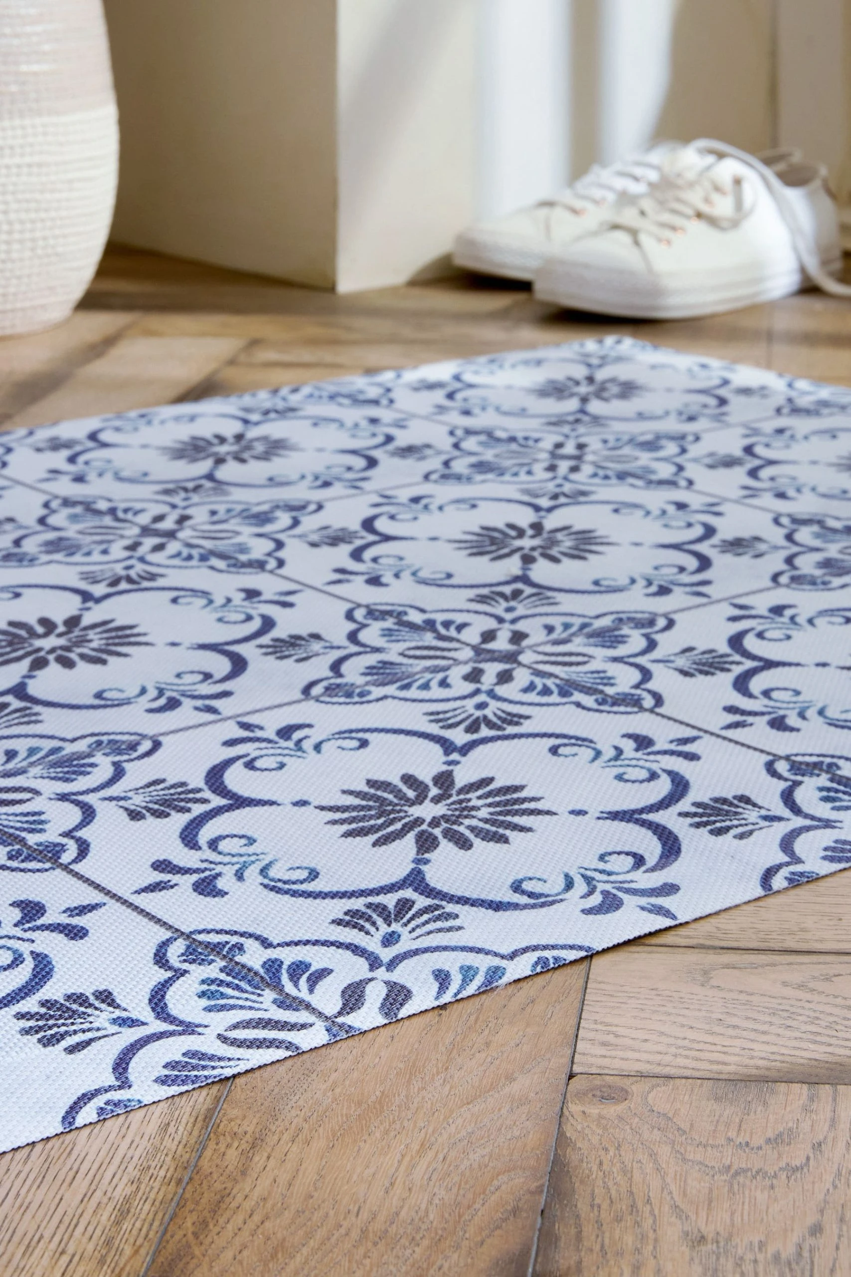 Next Vinyl Tile Pattern Jamila Outdoor/Indoor Runner 7 Next Vinyl Tile Pattern Jamila Outdoor/Indoor Runner - Image 5