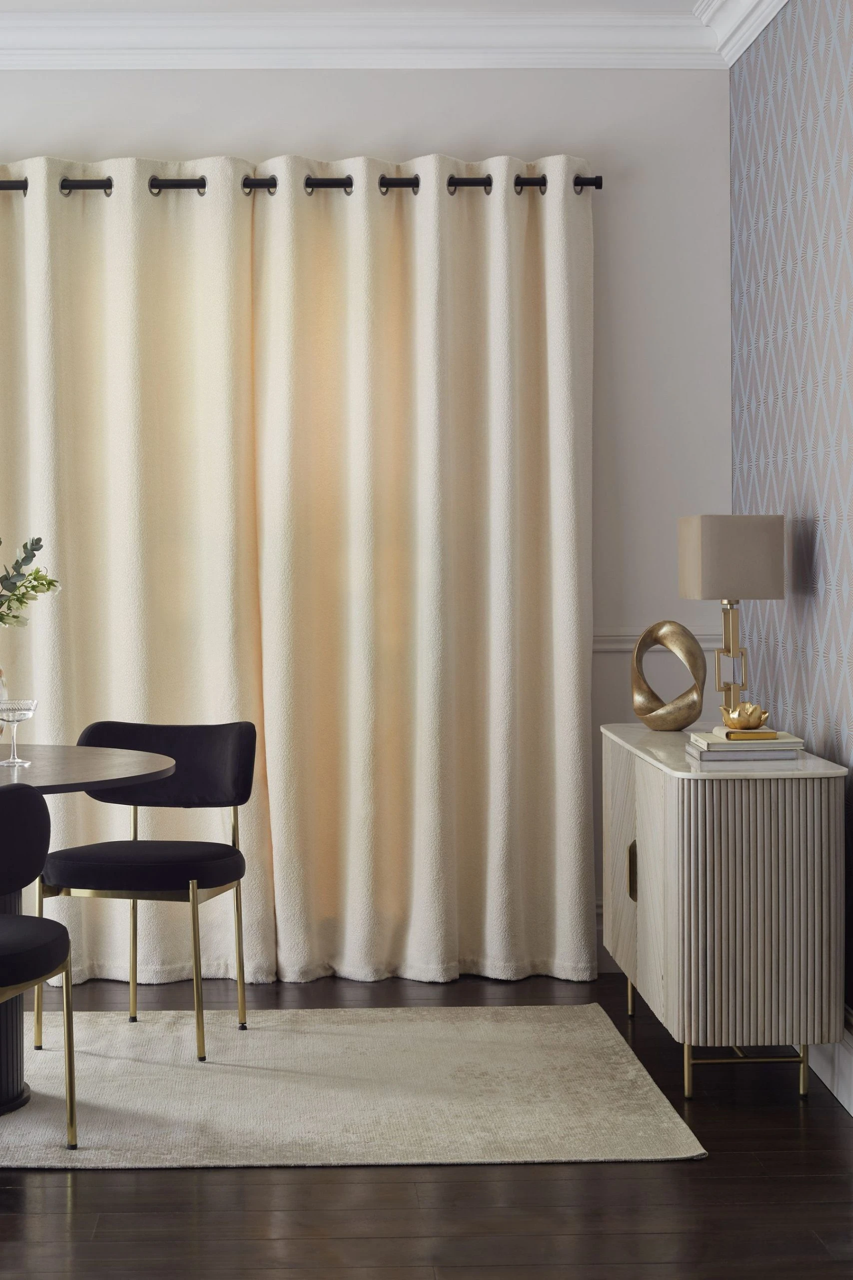 Next Chic Bouclé Eyelet Curtains 4 Next Chic Bouclé Eyelet Curtains - Image 2