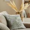 Next Cut Velvet Palm Leaf Cushion 2 Next Cut Velvet Palm Leaf Cushion -Louis De Poortere Shop C88398s