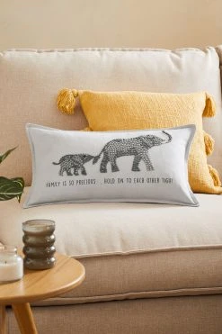 Next Textured Family Elephant Cushion