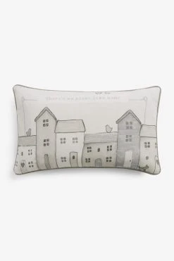 Next There's No Place Like Home Embroidered Oblong Cushion -Louis De Poortere Shop C96 208s3