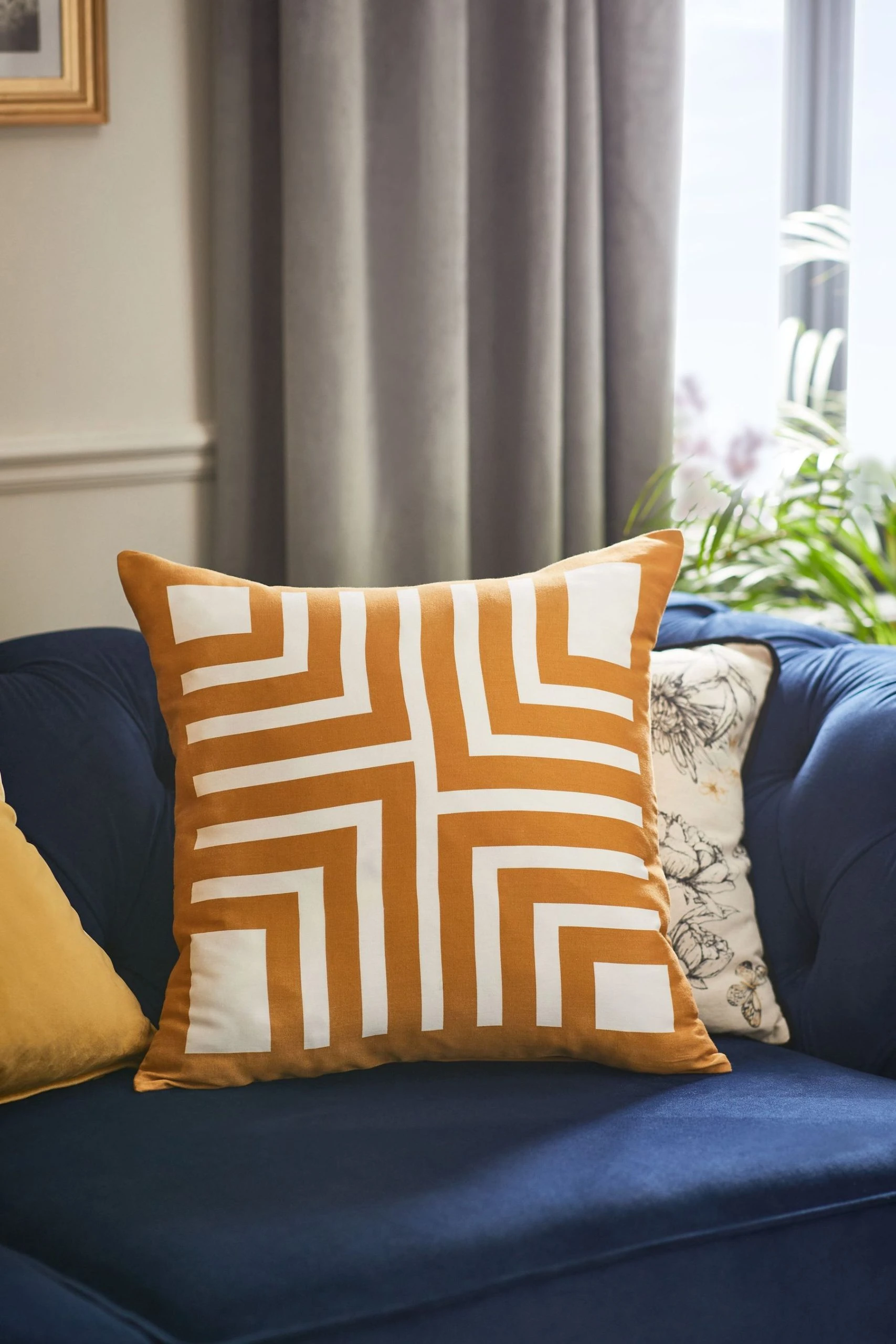 Monochrome Large Geometric Cushion Next Monochrome Large Geometric Cushion -Louis De Poortere Shop C99962s scaled