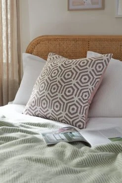 Next Textured Hoxton Large Geometric Cushion