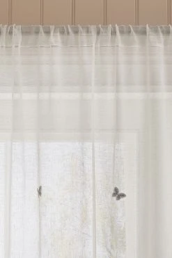 Next Butterfly Embroidered Voile Sheer Panel Curtain -Louis De Poortere Shop D04 384s3