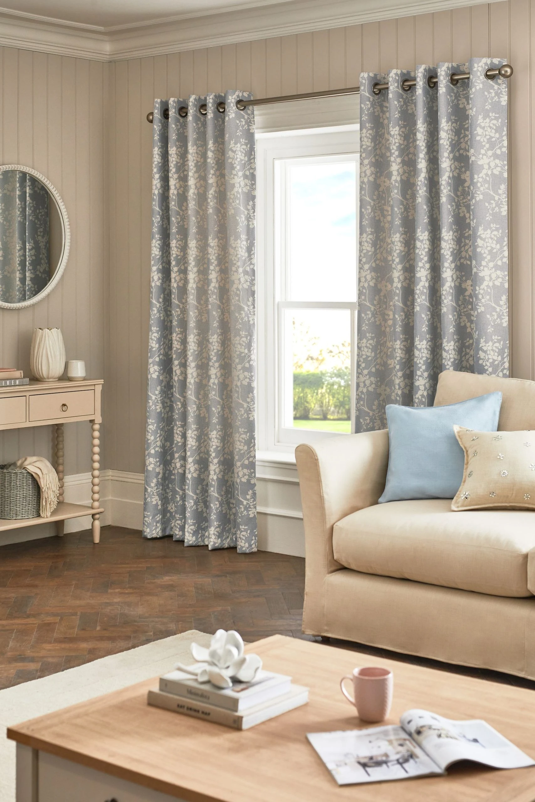 Next Vintage Leaf Jacquard Curtains 4 Next Vintage Leaf Jacquard Curtains - Image 2