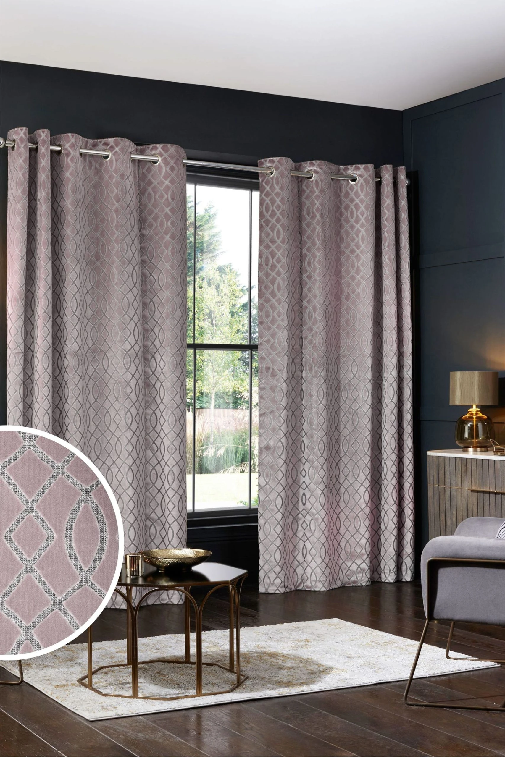Next Collection Luxe Heavyweight Maeve Damask Velvet Curtains 3 Next Collection Luxe Heavyweight Maeve Damask Velvet Curtains