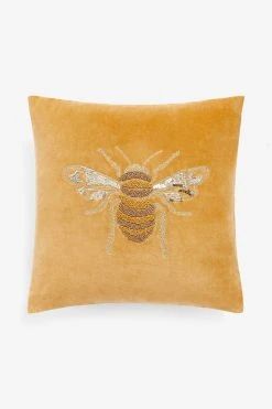 Next Navy Blue Embellished Bee Cushion -Louis De Poortere Shop D68179s2