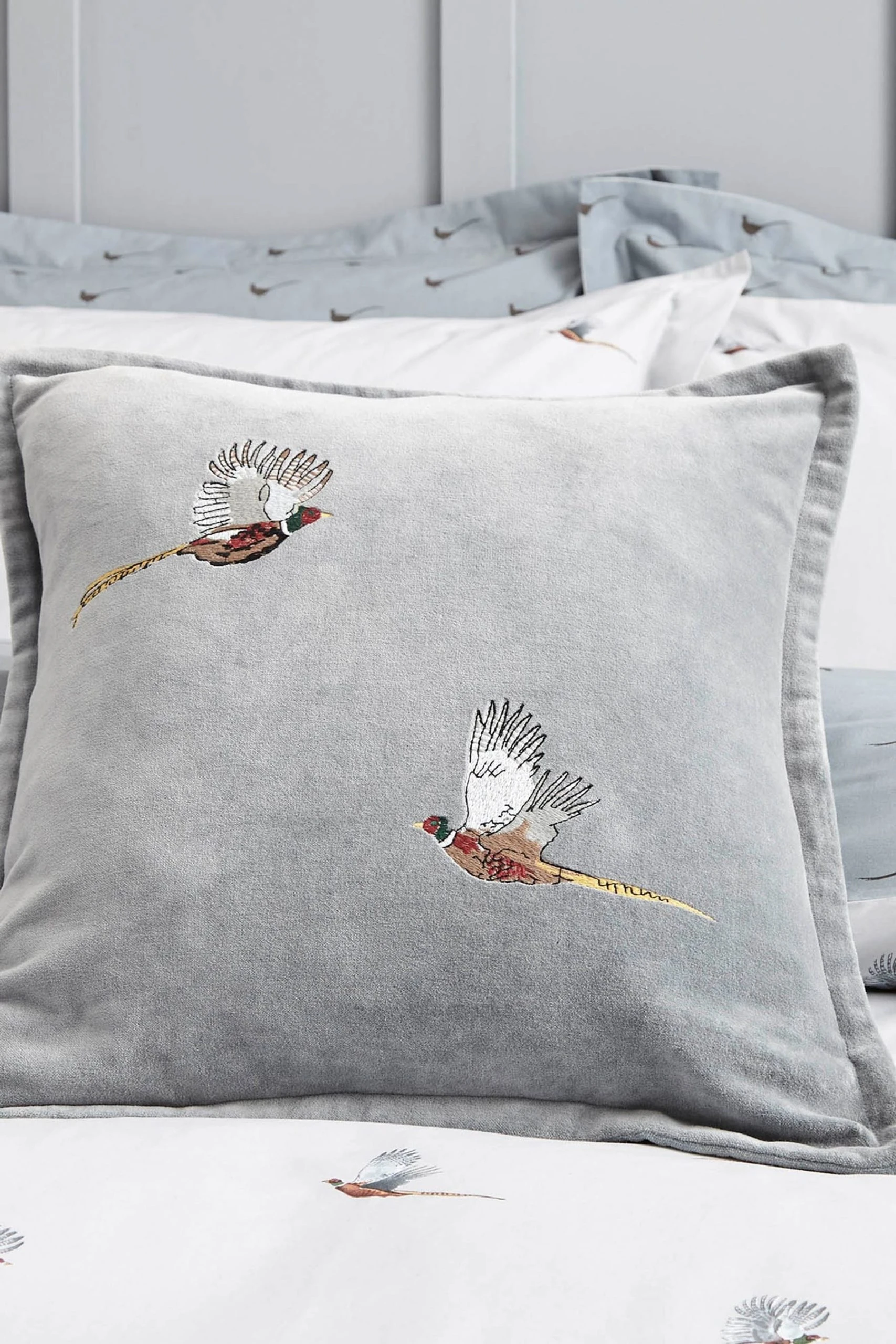 Sophie Allport Pheasant Cushion Sophie Allport Pheasant Cushion -Louis De Poortere Shop M12431s scaled