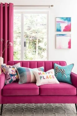 Next Natural White Happy Place Embroidered Oblong Cushion 10 Next Natural White Happy Place Embroidered Oblong Cushion -Louis De Poortere Shop M41442s3