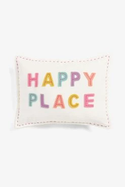 Next Natural White Happy Place Embroidered Oblong Cushion 11 Next Natural White Happy Place Embroidered Oblong Cushion -Louis De Poortere Shop M41442s4