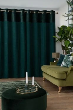 Next Velvet Quilted Hamilton Top Panel Curtains -Louis De Poortere Shop M69229s3