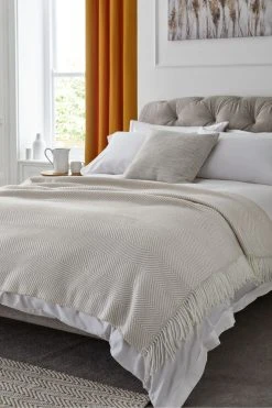 Next Herringbone Throw Blanket