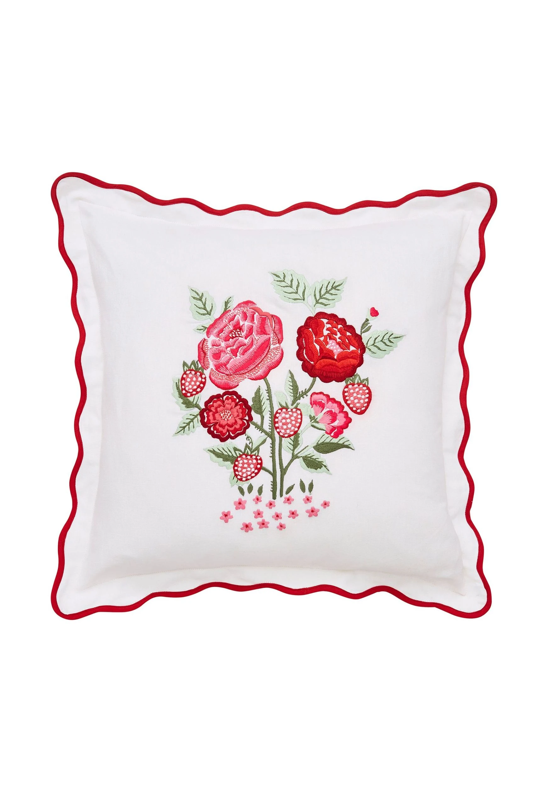 Cath Kidston Strawberry Garden Cushion 4 Cath Kidston Strawberry Garden Cushion - Image 2
