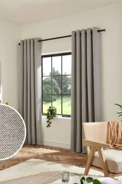 Next Herringbone Weave Curtains