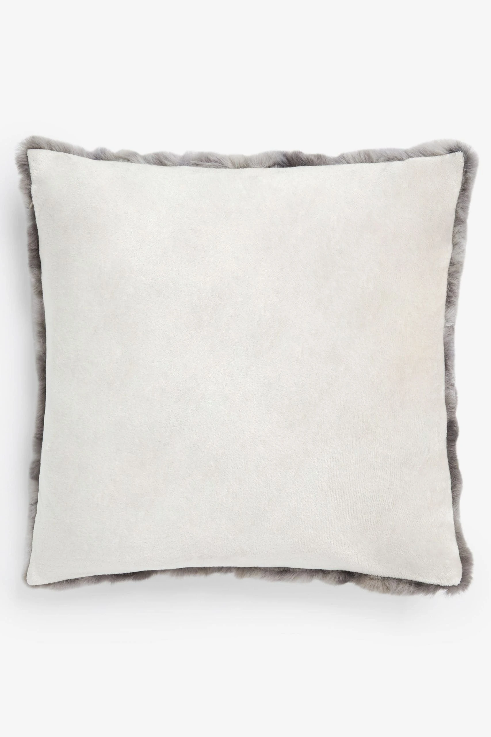 Next Faux Fur Ruched Cushion 6 Next Faux Fur Ruched Cushion - Image 4