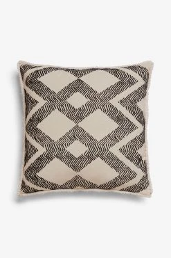 Next Mono Flock Aztec Geo Large Cushion -Louis De Poortere Shop T07 299s4