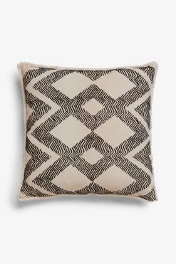 Next Mono Flock Aztec Geo Large Cushion -Louis De Poortere Shop T07 299s5