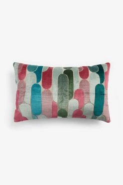 Next Retro Cut Velvet Cushion -Louis De Poortere Shop T08 041s4