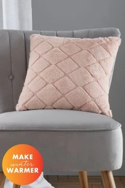 Catherine Lansfield Cosy Diamond Cushion