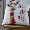 Catherine Lansfield Christmas Giraffe Cushion -Louis De Poortere Shop T09979s