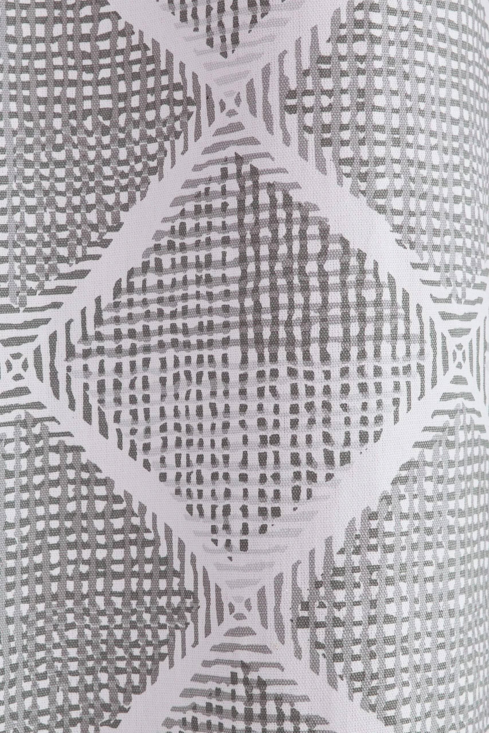 Catherine Lansfield Geo Textured Diamond Eyelet Curtains 5 Catherine Lansfield Geo Textured Diamond Eyelet Curtains - Image 3