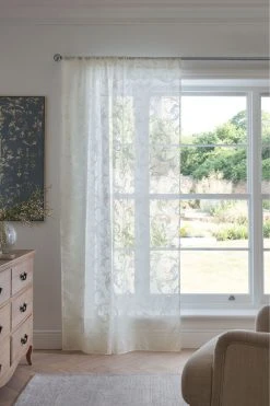 Next Vintage Voile Slot Top Unlined Sheer Panel Curtain