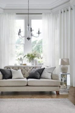 Next Vintage Voile Slot Top Unlined Sheer Panel Curtain -Louis De Poortere Shop T18093s4