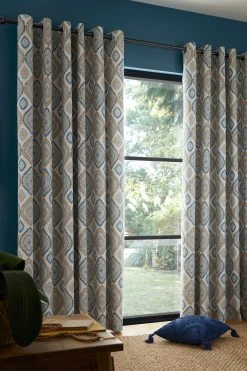 Pineapple Elephant Ziri Eyelet Curtains