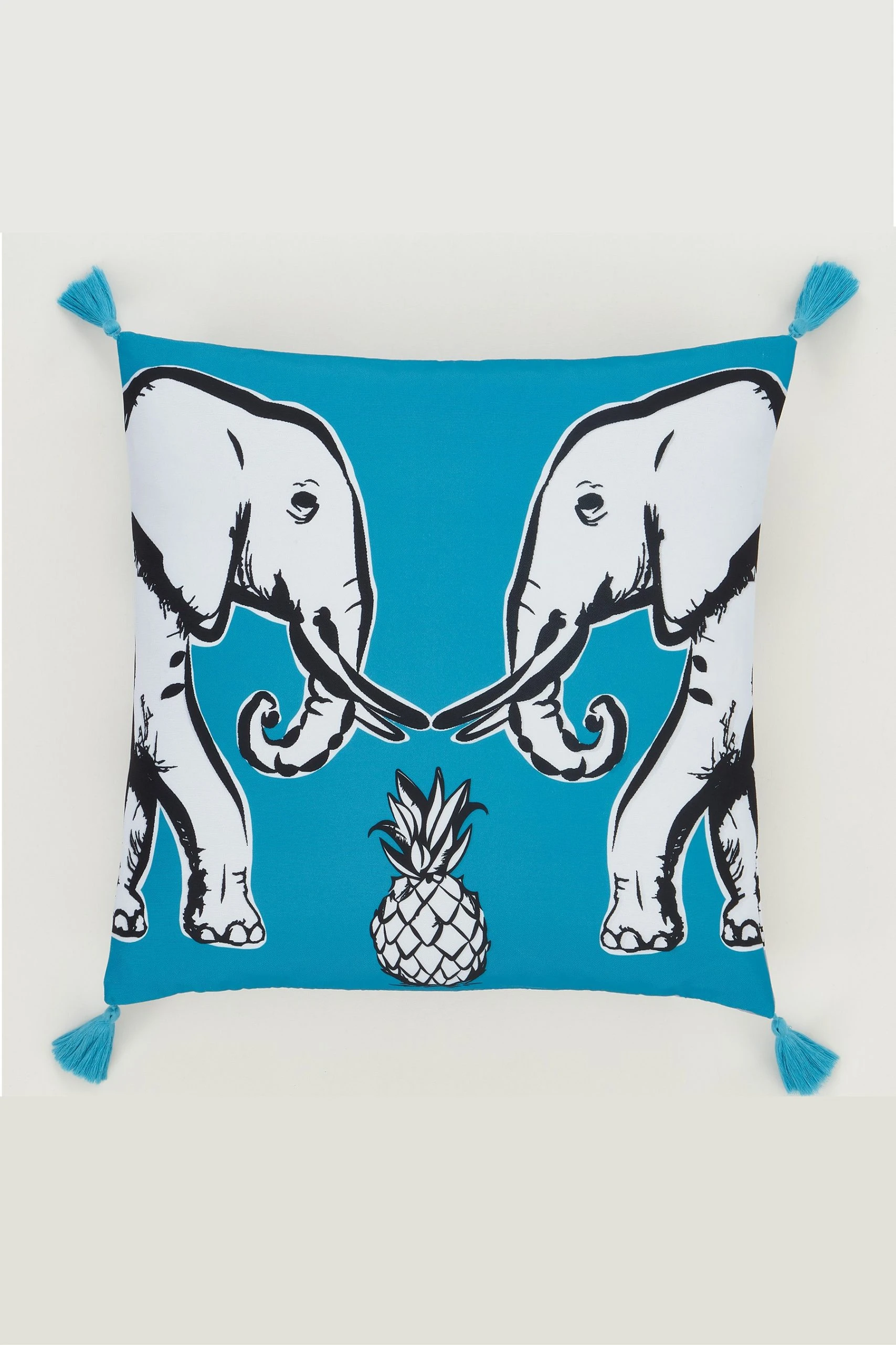 Pineapple Elephant Tembo Tassel Cushion 5 Pineapple Elephant Tembo Tassel Cushion - Image 3
