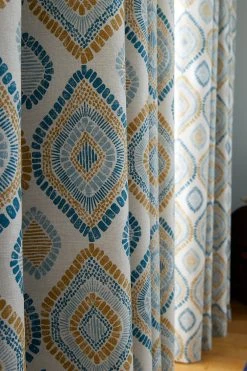 Pineapple Elephant Ziri Eyelet Curtains -Louis De Poortere Shop T22028s5