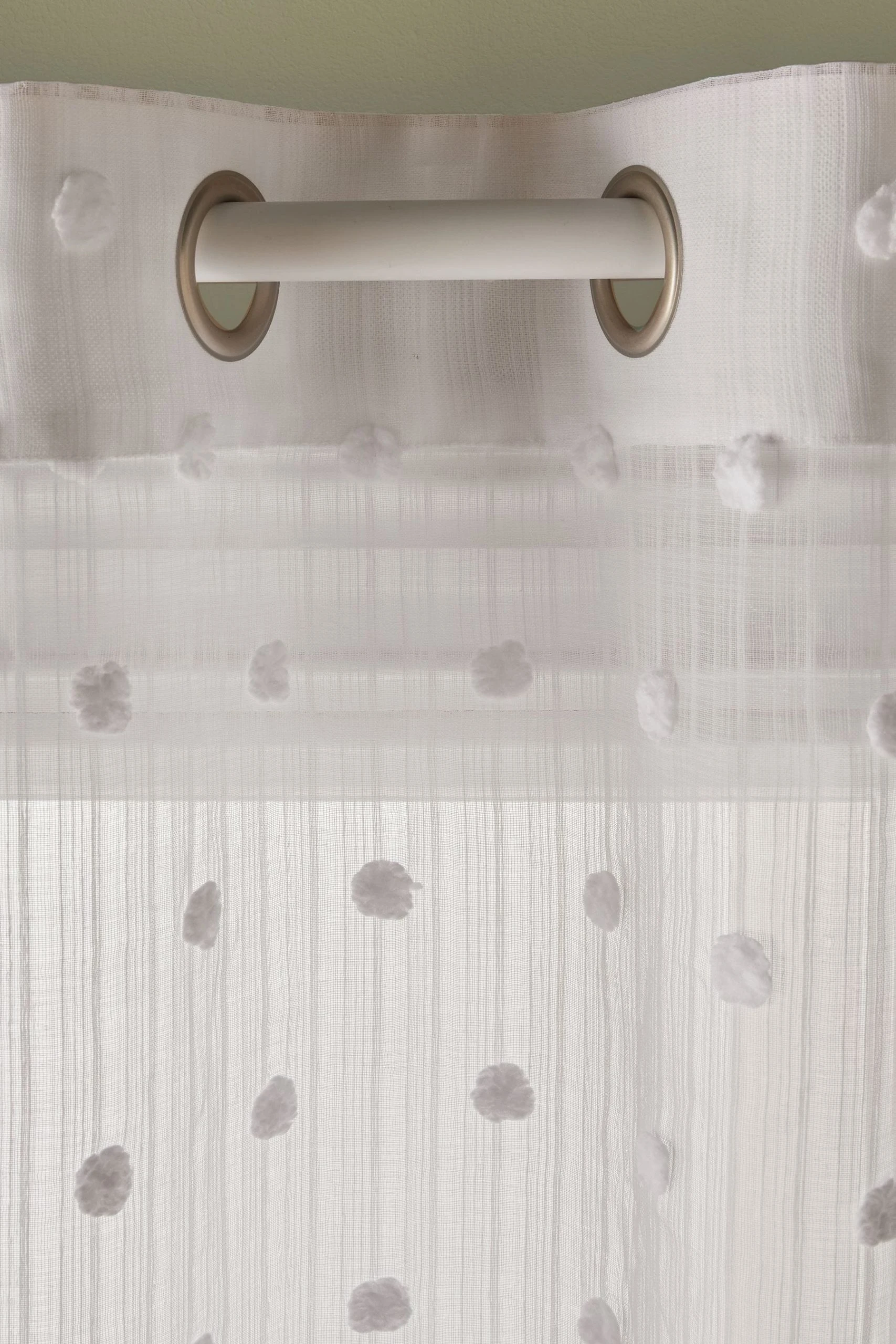 Next Pom Pom Voile Curtain 4 Next Pom Pom Voile Curtain - Image 2