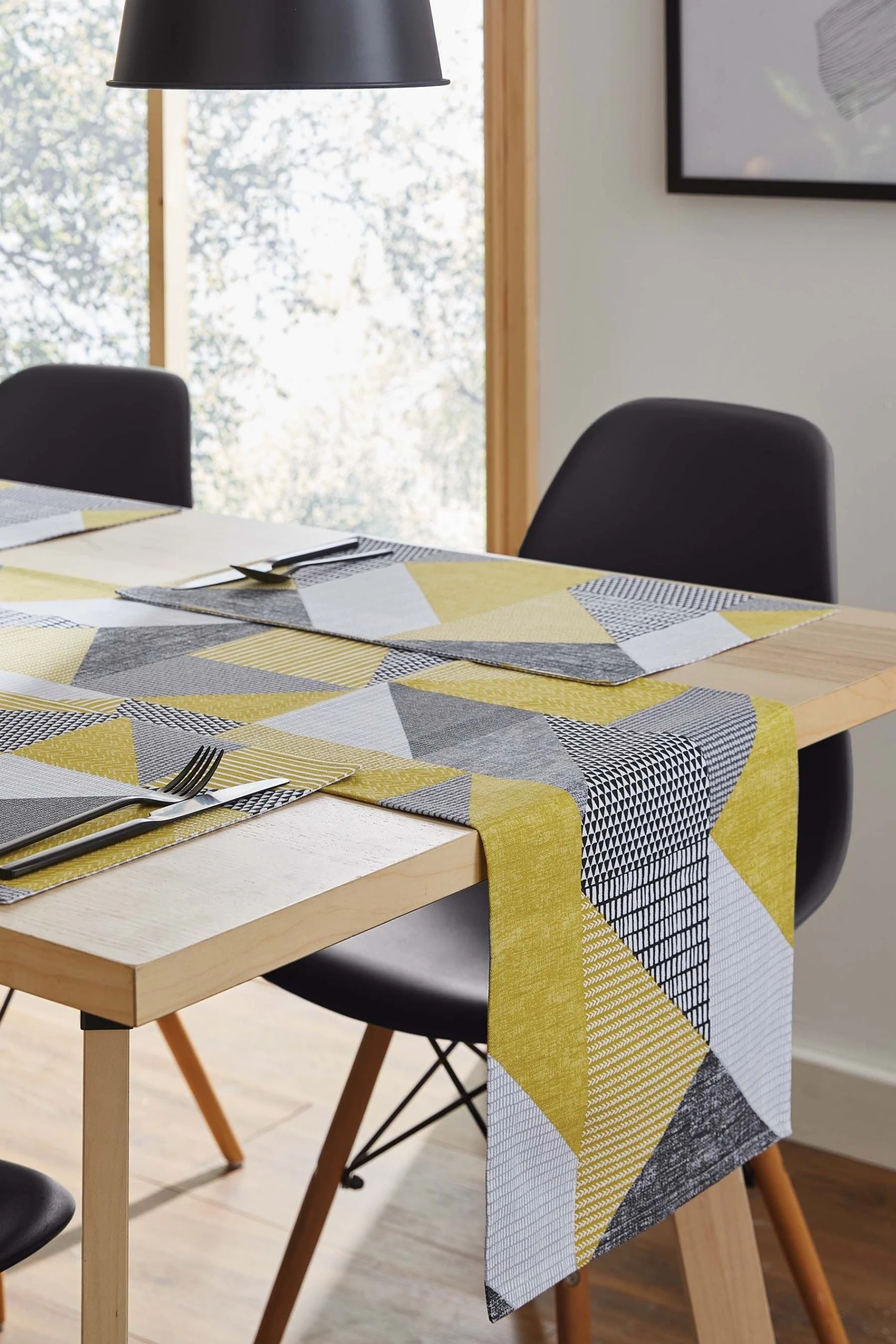 Catherine Lansfield Larsson Geo Woven Runner 4 Catherine Lansfield Larsson Geo Woven Runner - Image 2