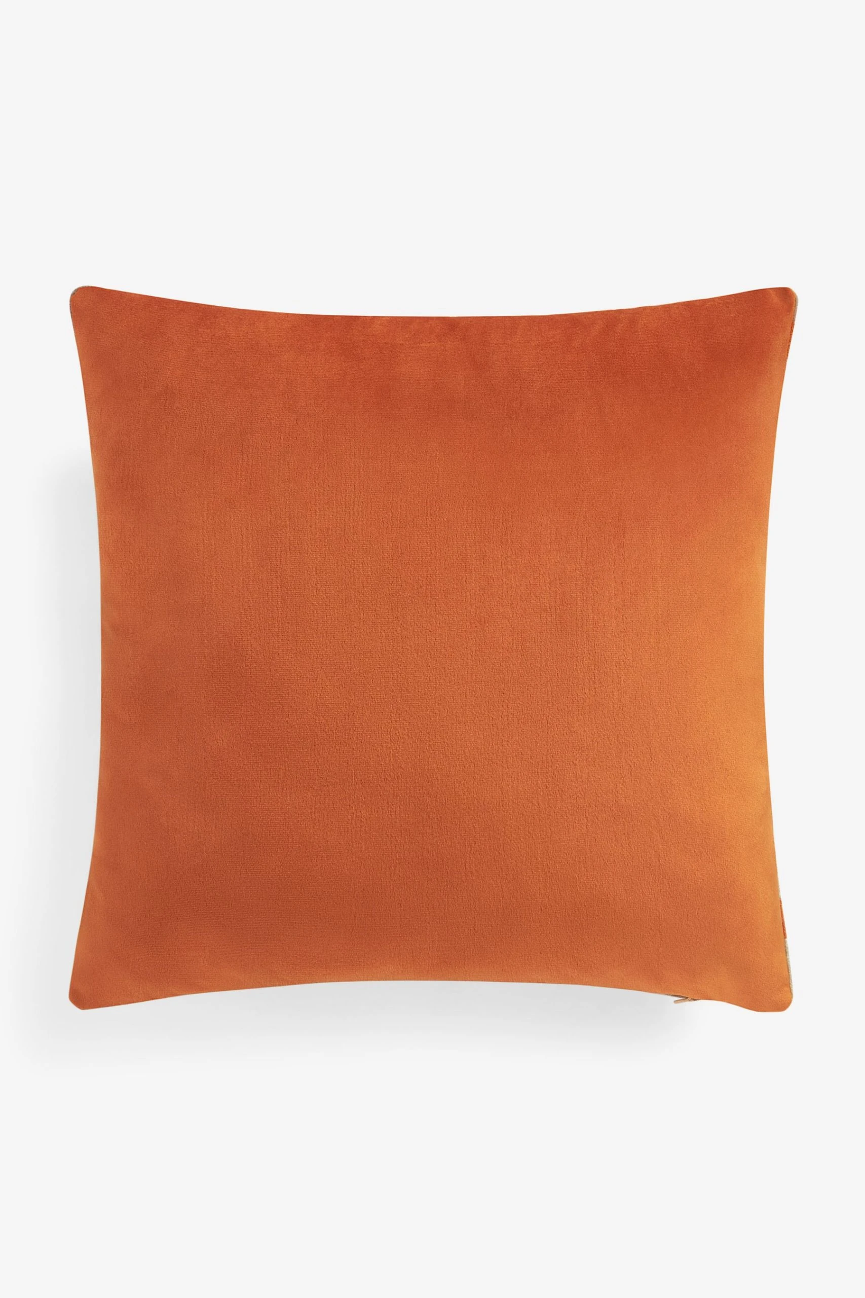 Next Geometric Cut Velvet Cushion 6 Next Geometric Cut Velvet Cushion - Image 4