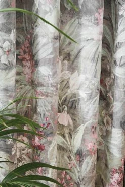 Hyperion Anthea Floral Velour Digital Print Weighted Eyelet Curtains 9 Hyperion Anthea Floral Velour Digital Print Weighted Eyelet Curtains -Louis De Poortere Shop T47949s4