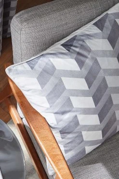 Hyperion Evander Geo Velour Digital Print Large Cushion -Louis De Poortere Shop T47950s3